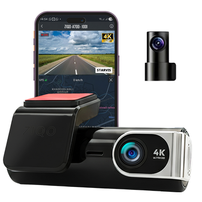 ZIQO A700 Dual STARVIS Dash Cam - 4K+2K