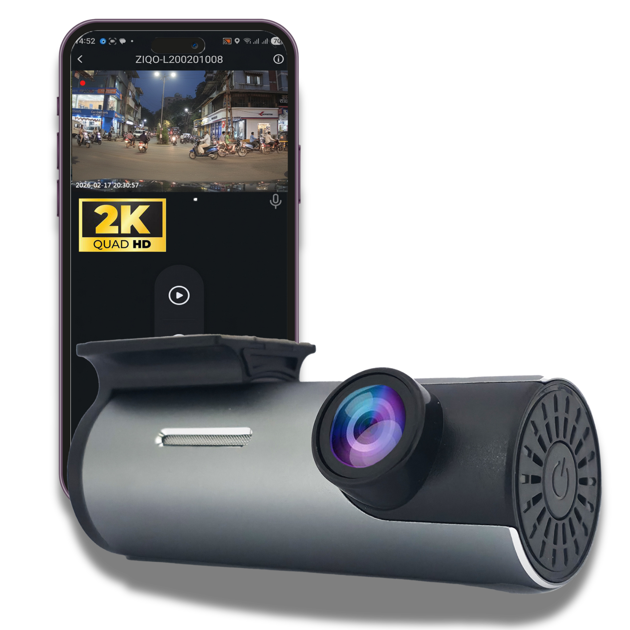 ZIQO L200 2K Front Dash Cam