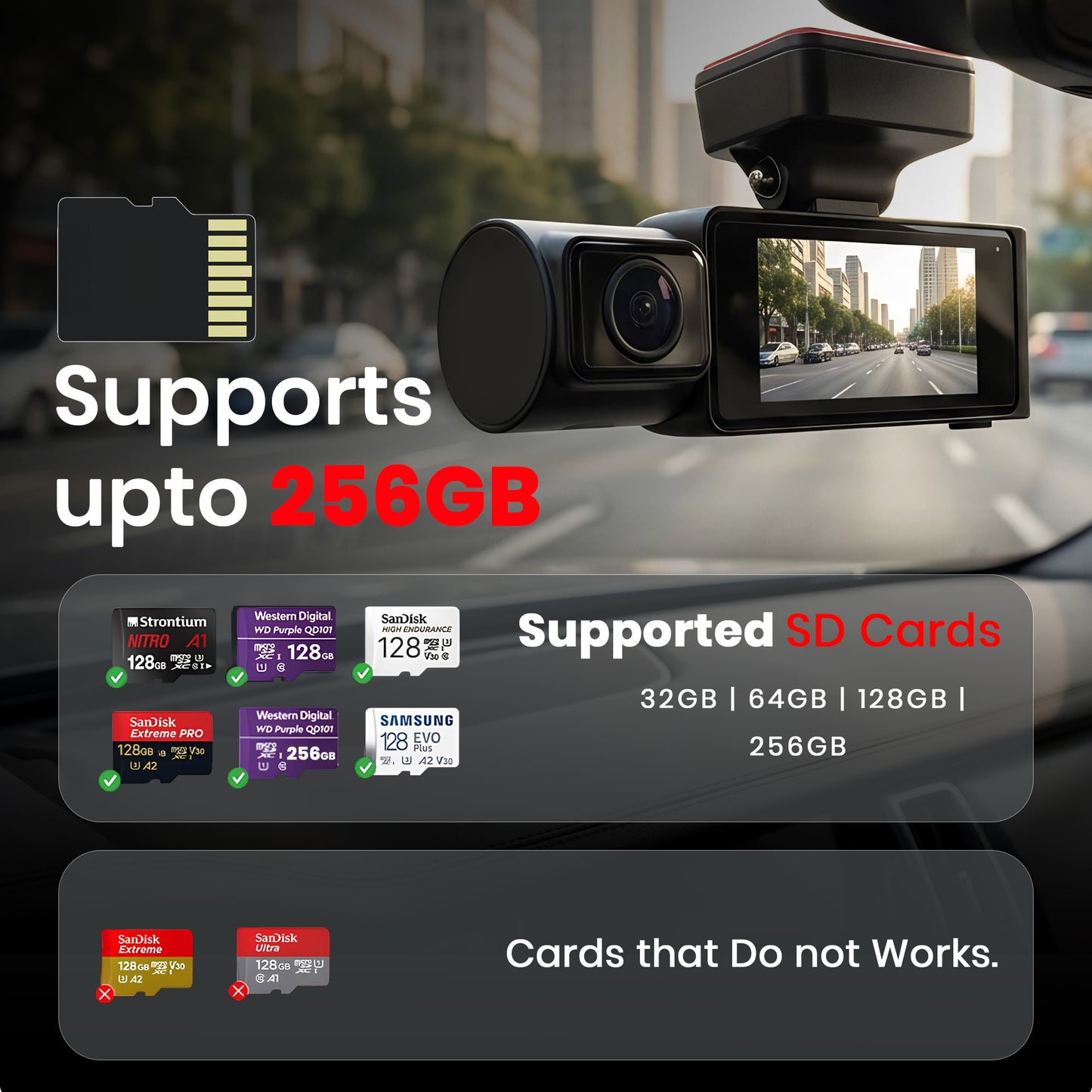ZIQO Z400 Premium Dual 4K Dashcam | True 4K Front + 4K Rear with GPS & Wi-Fi