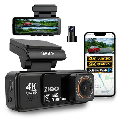 ZIQO A800 4K+2K Dual Dash Cam