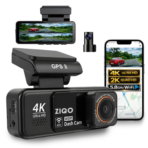 ZIQO A800 4K+2K Dual Dash Cam