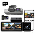 ZIQO T300 3-Channel 4K+2K+2K Starvis Dash Cam