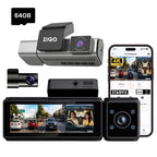 ZIQO T300 3-Channel 4K+2K+2K Starvis Dash Cam