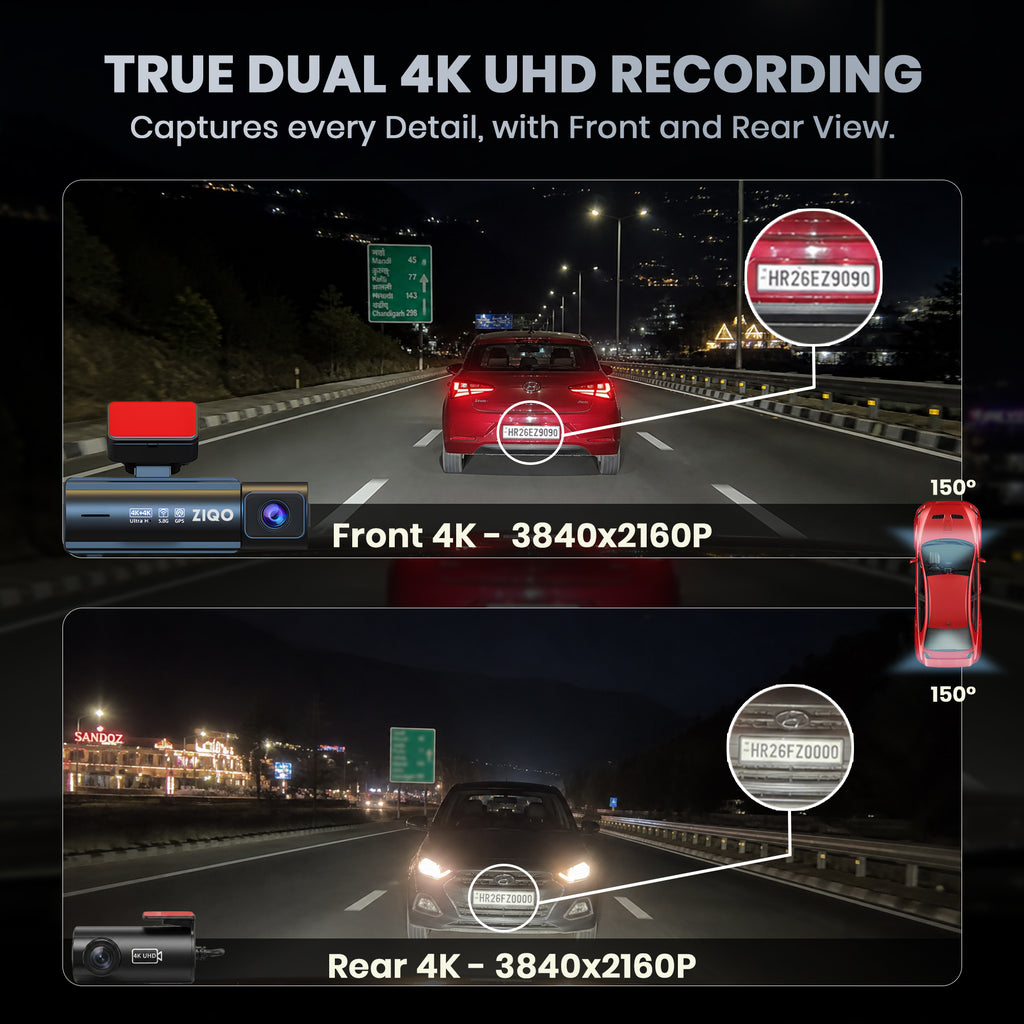ZIQO Z400 4K+4K Dual Dash Cam