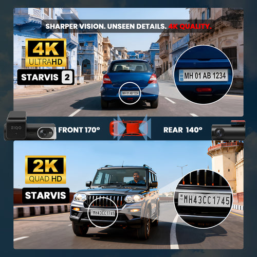 ZIQO A700 4K+2K Dual STARVIS Dash Cam