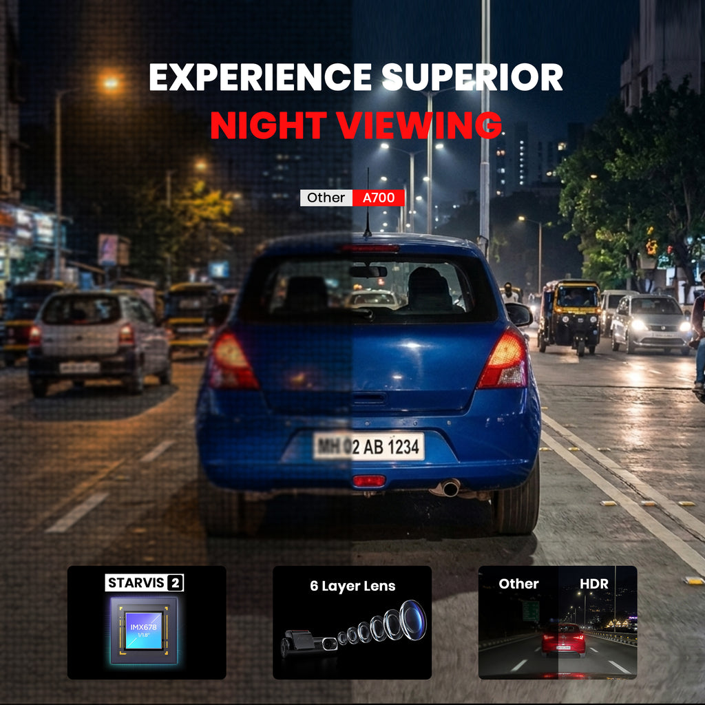 ZIQO A700 4K+2K Dual STARVIS Dash Cam
