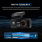 ZIQO A800 4K+2K Dual Dash Cam