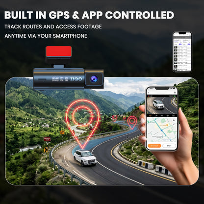 ZIQO Z400 Premium Dual 4K Dashcam | True 4K Front + 4K Rear with GPS & Wi-Fi