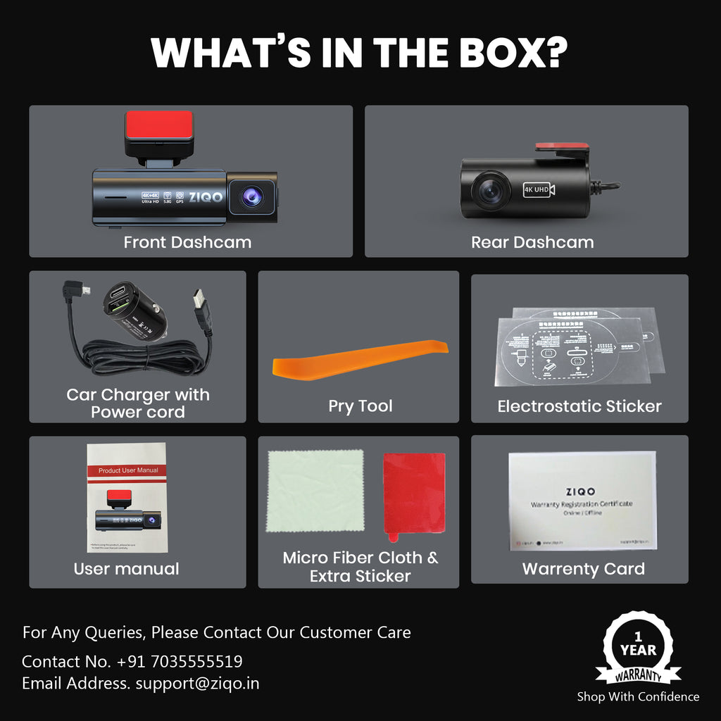 ZIQO Z400 4K+4K Dual Dash Cam