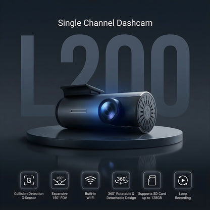 ZIQO L200 Single Channel 2K Front Dash Cam