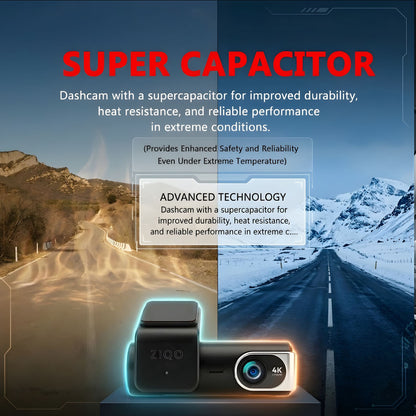 ZIQO A700 Dual STARVIS Dash Cam - 4K+2K